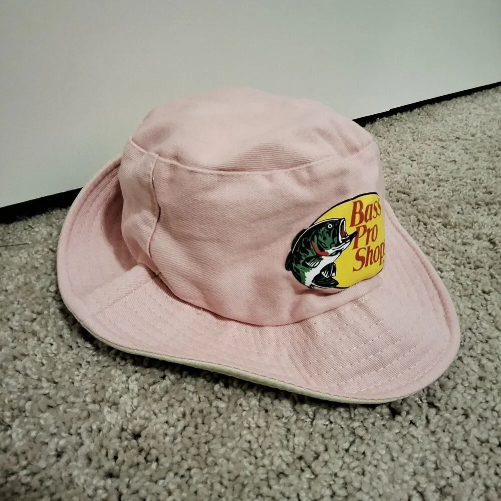 Bass Pro Shops Kids Girls Logo Bucket Hat Light Pink